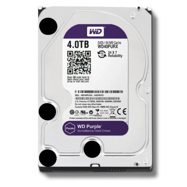 Disque dur interne 3.5" Western Digital Purple 4 To