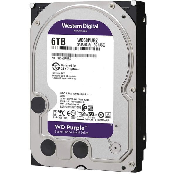Disque dur interne 3.5" Western Digital Purple 6 To